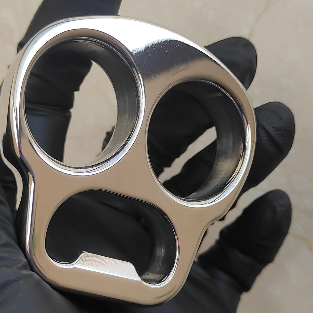 Stainless Steel Skull Brass Knuckles Bottle Opener - Tacsafeworld EDC Gadgets