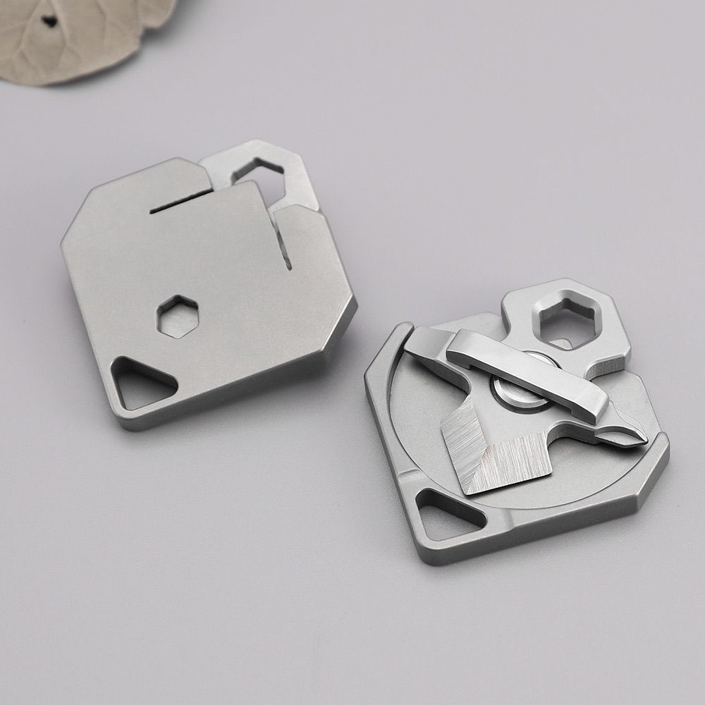 Titanium Alloy Mini Multi-function Keychain Backpack EDC Tool