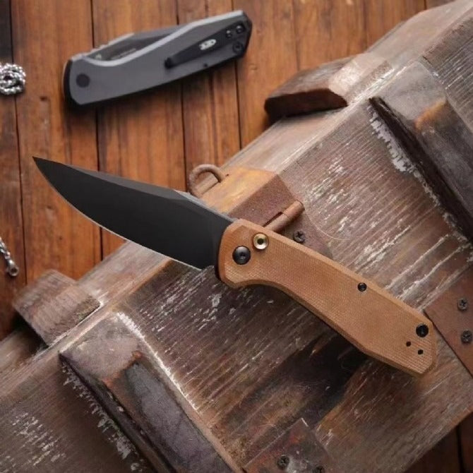 ZT0512 Herramienta portátil de exterior con elegante mango marrón
