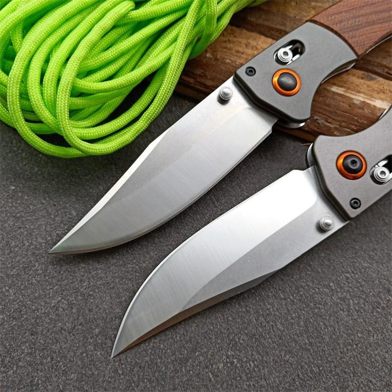 BM15080 G10 Handle and Sandalwood Handle Outdoor Folding Tool