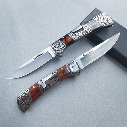 Exquisit geschnitztes, faltbares tragbares Outdoor-Werkzeug