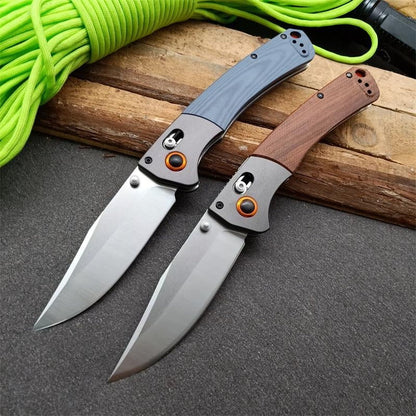 BM15080 Herramienta plegable para exteriores con mango G10 y mango de sándalo
