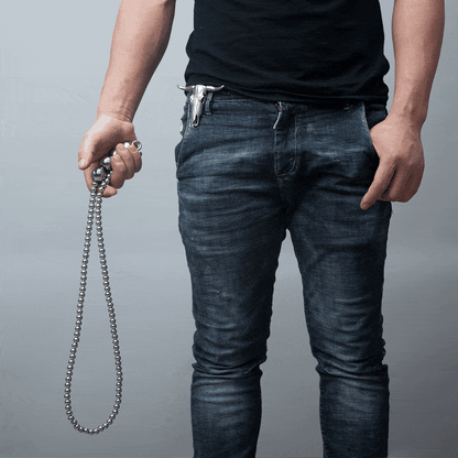 Acala Full Stainless Steel Self Defense Beads Bracelet - Tacsafeworld EDC Gadgets