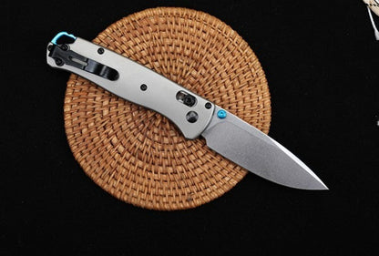 Ferramenta dobrável de exterior BM535-3 com cabo de titânio prateado e aço S90V