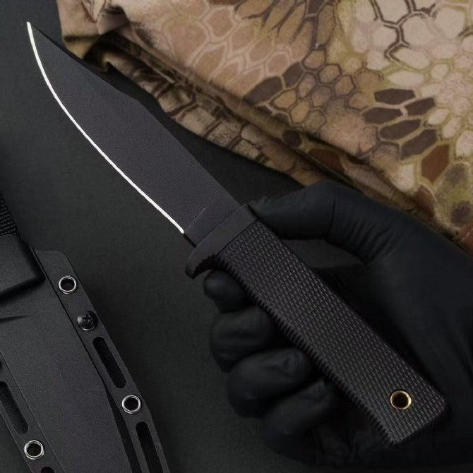 Herramientas de exterior de acero SK-5 49LCKD con revestimiento de teflón negro