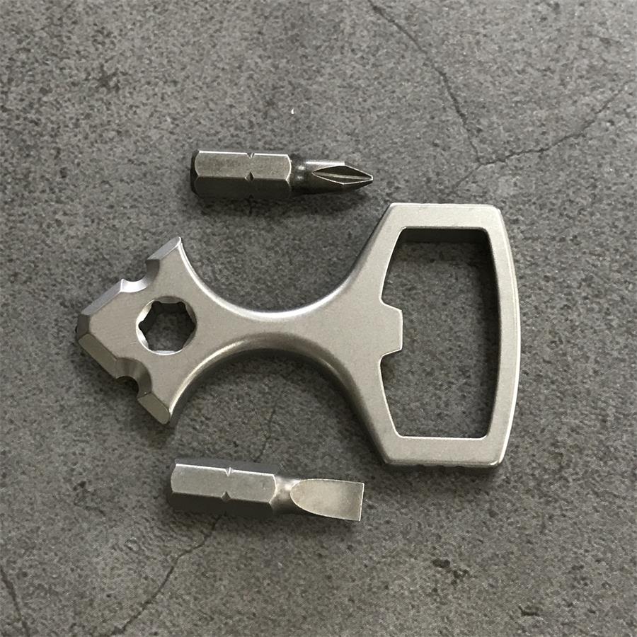 Versatile Titanium Bottle Opener Portable EDC Tool