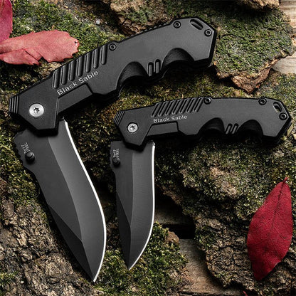 Tragbares, klappbares Outdoor-Werkzeug in Schwarz, Groß und Klein