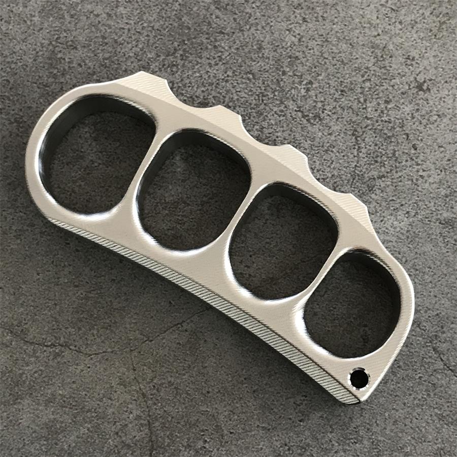 Guisante de titanio con diseño de textura superficial, ligero y fácil de transportar, herramienta EDC para exteriores