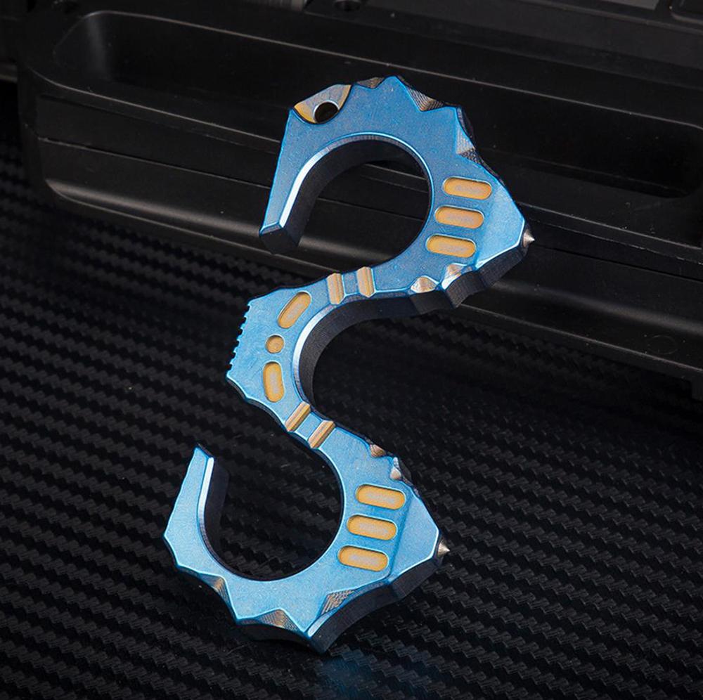 Titanium EDC Brass Knuckles Paperweight - Tacsafeworld EDC Gadgets