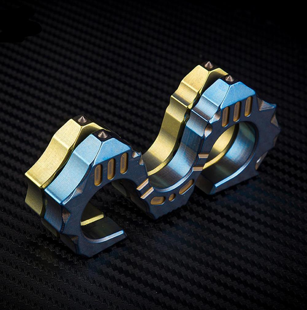 Titanium EDC Brass Knuckles Paperweight - Tacsafeworld EDC Gadgets