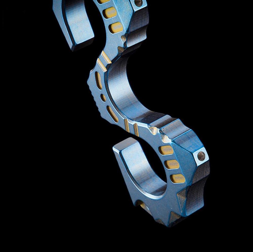 Titanium EDC Brass Knuckles Paperweight - Tacsafeworld EDC Gadgets