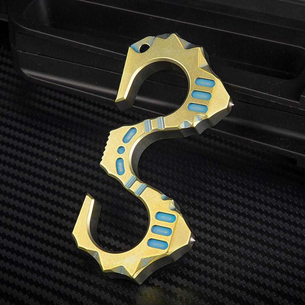Titanium EDC Brass Knuckles Paperweight - Tacsafeworld EDC Gadgets