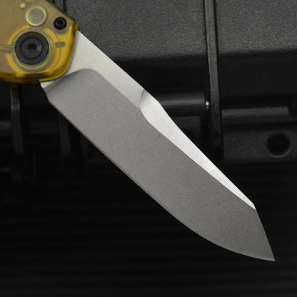 BM9400 PEA Transparent Handle D2 Steel Outdoor Portable Tool