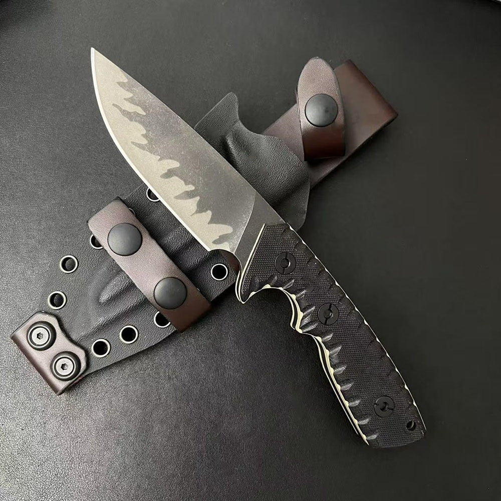 Black Tiger Stripe D2 Outdoor Tool