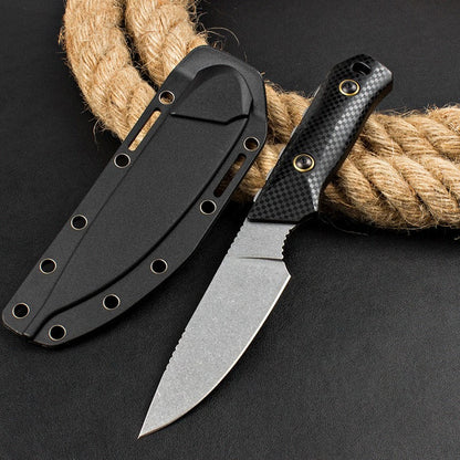 Ferramenta EDC de exterior BM15600 com cabo em nylon reforçado com fibra de vidro e aço D2 com acabamento stonewashed
