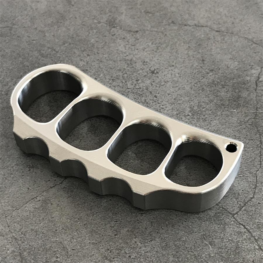 Guisante de titanio con diseño de textura superficial, ligero y fácil de transportar, herramienta EDC para exteriores