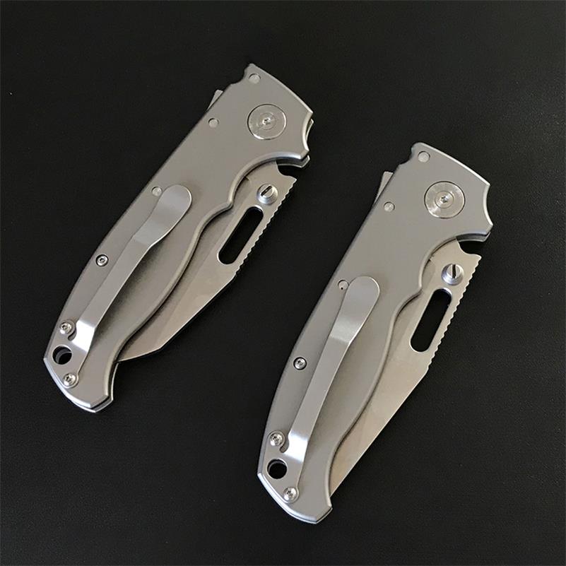 Outdoor Titanium Alloy Folding Silver Pocket Tool
