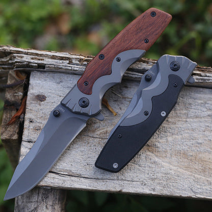 Multi-functional Outdoor Folding  G10 Wood Handle Portable Tool