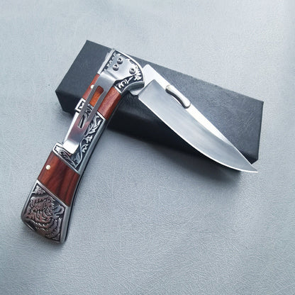 Exquisit geschnitztes, faltbares tragbares Outdoor-Werkzeug