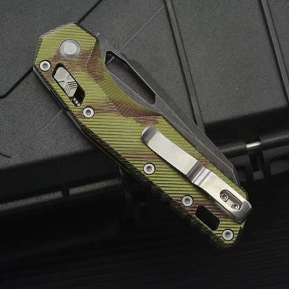 Outil pliant de plein air MT en alliage d'aluminium M390MK vert foncé