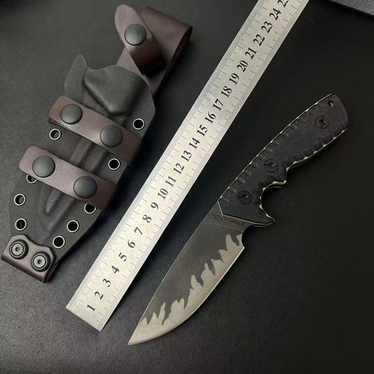 Black Tiger Stripe D2 Outdoor Tool