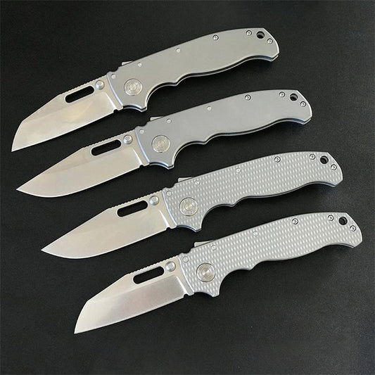 Outdoor Titanium Alloy Folding Silver Pocket Tool