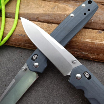 Outil pliant extérieur BM485 manche bleu G10