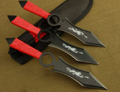 3PCS Outdoor Easy Carrying EDC Tools with Nylon Case