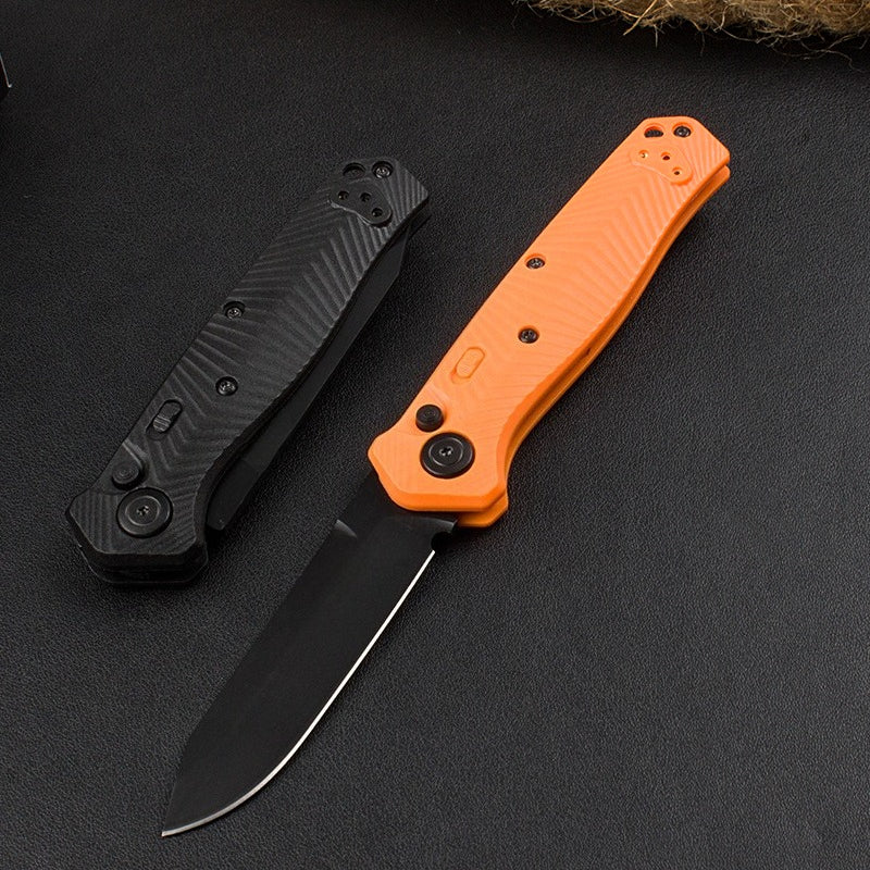 BM8551 Herramienta portátil de exterior con mango de fibra de vidrio de nailon y titanio negro