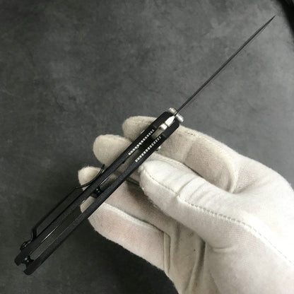 Utensile pieghevole da esterno BM940 con manico in fibra di vetro nero