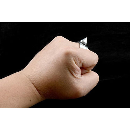 Full Stainless Steel Spike Ring Self Defense With Ball Chain - Tacsafeworld EDC Gadgets