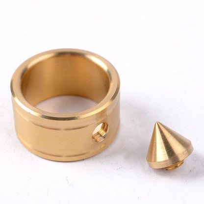 Full Stainless Steel Spike Ring Self Defense With Ball Chain - Tacsafeworld EDC Gadgets
