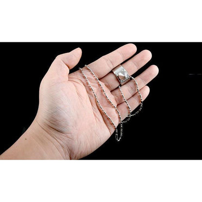Full Stainless Steel Spike Ring Self Defense With Ball Chain - Tacsafeworld EDC Gadgets