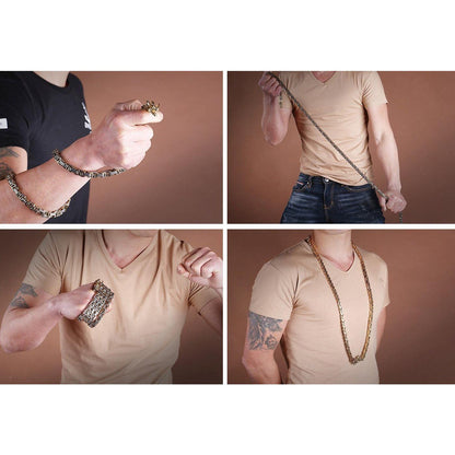 Golden Dragon Full Stainless Steel Self Defense Chain - Tacsafeworld EDC Gadgets