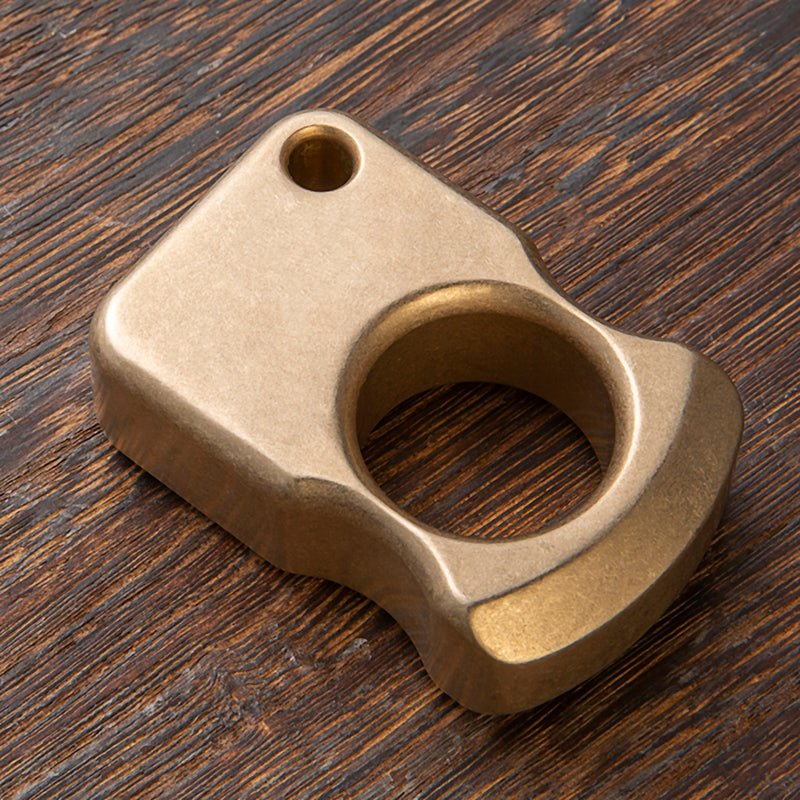 Full Brass Stonewash Knuckles Weapon - Tacsafeworld EDC Gadgets