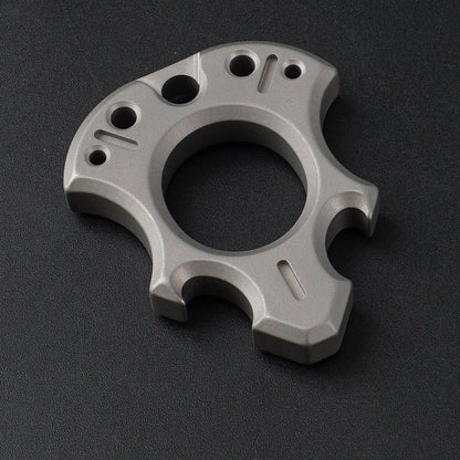 Titanium Alloy Wasteland Style One Finger Knuckle Duster - Tacsafeworld EDC Gadgets
