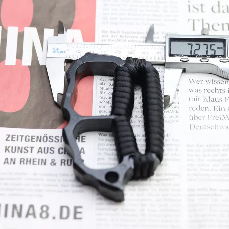 Black Carbon Fiber Finger Bottle Opener Outdoor Tool