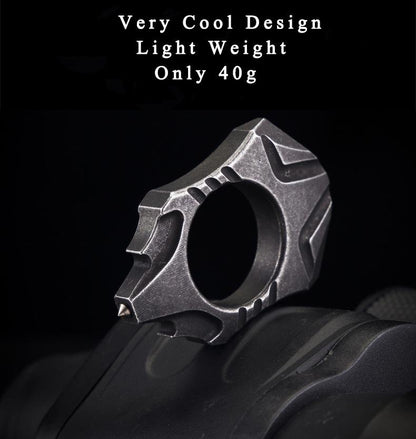 Stainless Steel Self Defense Ring - Tacsafeworld EDC Gadgets
