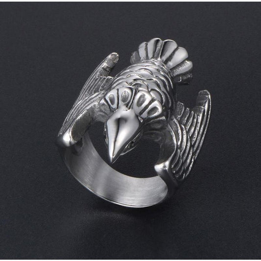 Silver Eagle Full Stainless Steel Self Defense Ring Jewelry - Tacsafeworld EDC Gadgets
