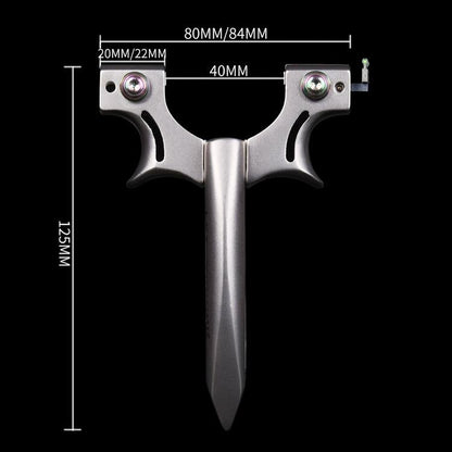Spiked Brass Knuckles Ring Slingshot 404C Stainless Steel 3 In 1 - Tacsafeworld EDC Gadgets