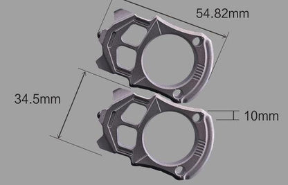 Titanium Alloy Brass Knuckles Self Defense - Tacsafeworld EDC Gadgets