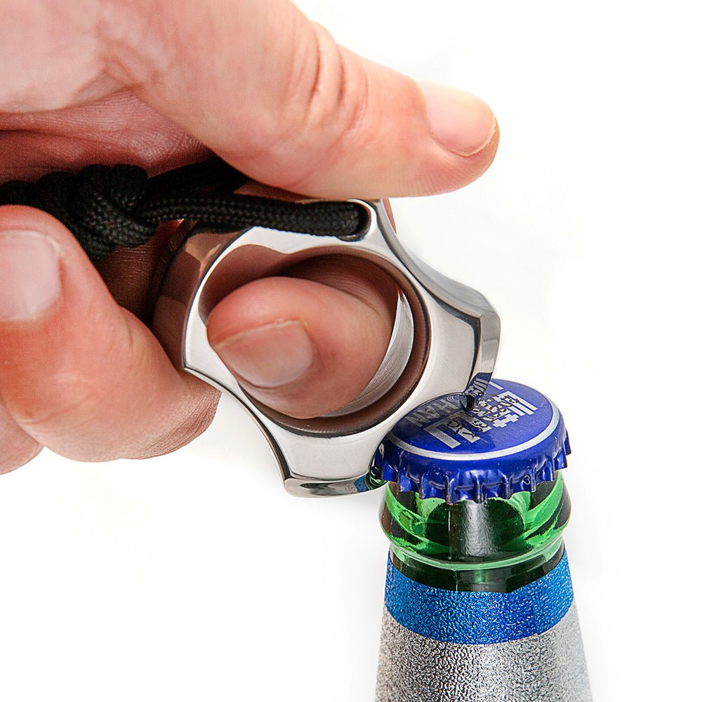 TC21 Titanium Self Defense Ring Bottle Opener - Tacsafeworld EDC Gadgets