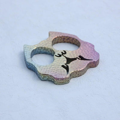 Poings américains bulldog à deux doigts en titane - Gadgets EDC Tacsafeworld
