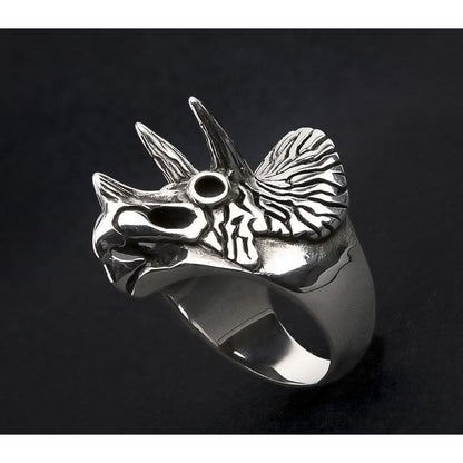 Triceratops Full Stainless Steel Spiked Self Defense Ring - Tacsafeworld EDC Gadgets