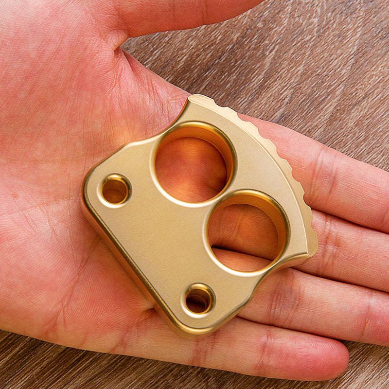 Afrankart DFK 2 Finger Brass Knuckles Knuckle Duster -Tacsafeworld EDC Gadgets